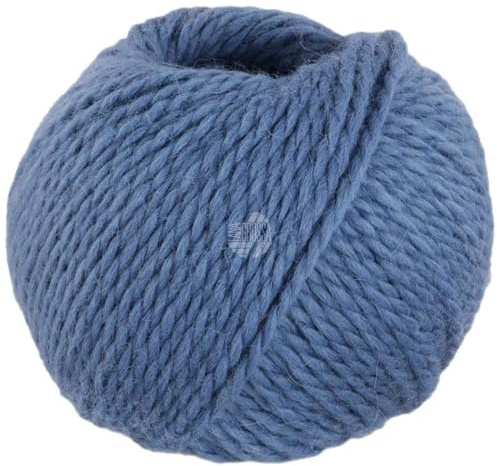 LANA GROSSA Natural Lama Chunky | Voluminöses Garn aus feinen Baby-Lama Fasern | Handstrickgarn aus 100% Lama (Baby) | 50g Wolle zum Stricken & Häkeln | 70m Garn FB5