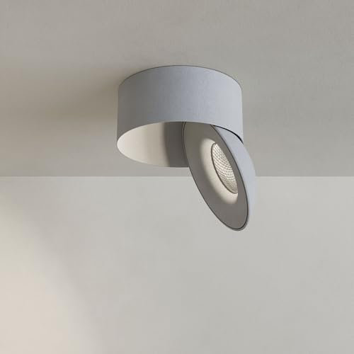 s.luce Santa Neo LED-Deckenstrahler schwenkbar dimmbar Deckenlampe Deckenleuchte, Farbe:Weiß, Lichtfarbe:Neutralweiß (4000K)