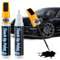 2 Pièces Stylo Retouche Peinture Carrosserie 20 ML, 2 en 1 Noir Brillant Stylo Retouche Peinture Voiture avec Nano Sparkle Cloth, Stylo Peinture Voiture Noire, Anti Rayure pour Moto, Voiture, Vélo