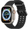 Lobnhot Correa Ocean es Compatible con Apple Watch Ultra 2 / Ultra 49mm 45mm 44mm 42mm Hombres Mujeres, Correa Deportiva de Silicona Puede Reemplazar la iWatch Ultra 2 Serie 9 8 7 6 5 4 3 1 SE, Negro