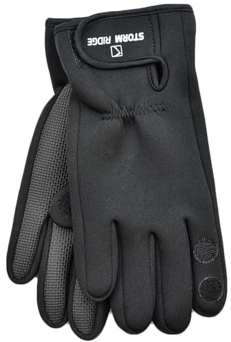 A2Z Mens Neoprene Gloves Outdoor Fishing Rubber Palm Grips Fold Back