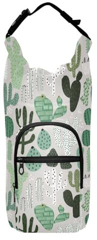 linqin Bunte Kakteen Wasserflaschen-Tragegurt, leicht zu transportieren, isolierter Halter, Wasserflaschenträger mit Gurt, passend für Flaschen mit einem Fassungsvermögen von 50 ml, 61 ml, 32 ml, 1,2