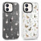 Phoona 2 packs Phone Case for iPhone 12 6,1'', Cute Clear Transparent Cover with Duck Pattern Aesthetics Design, Soft Shockproof Protective Bumper Slim Funda for Women Girls