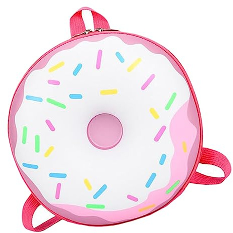 Holibanna Kinderrucksack Für Jungen Und Mädchen Donut Tasche Mit Regenbogen Design Tragbarer Kinder Rucksack Für Kita Und Vorschule (pink)