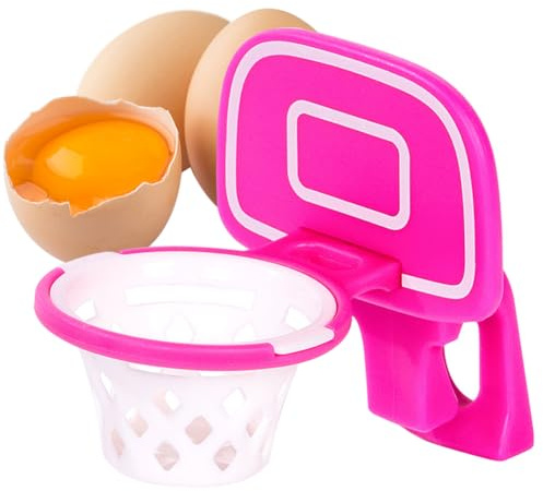 Cymwer Egg Yolk Separator Funny Egg Filter Basketball Frame Shape Egg Splitter, Unique Kitchen Gadgets, Egg Yolk and White Divider Egg Yolk Extractor Baking Assistant Tool