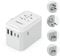TESSAN Adaptateur Prise Universelle, Adaptateur Voyage Universel avec 3 USB C et 2 USB A, 2500W Prise Universelle Voyage pour USA Thaïlande Japon UK Brésil Australie Espagne Malaisie Inde