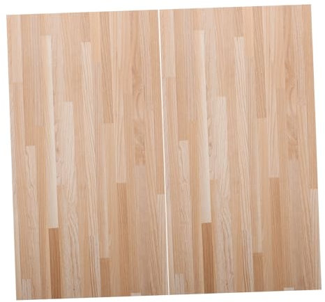 TOYANDONA 2stücke Puppenhaus Bodenbelag Holzoptik DIY Material Für Puppenhaus-szenen Leicht Zu Installieren Und Pflegeleicht Für Verschiedene Puppenhausgrößen