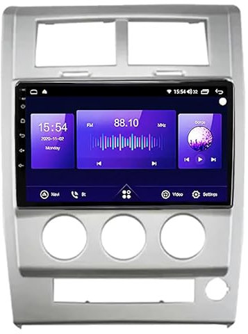 ALOEU Car Multimedia Autoradio Doppeldin Radio Mit Navigation Für Jeep Cherokee Liberty KK 2007-2012 Einfügen Und Verwenden Navigationsgeräte GPS Car Video Player Steering Wheel Control