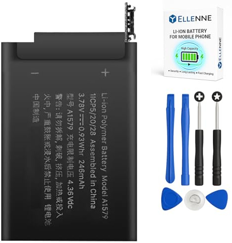 ELLENNE - Batteria per Apple Watch Serie 1 42mm - iWatch 1Gen. 246mAh A1579 con Kit Cacciaviti Incluso
