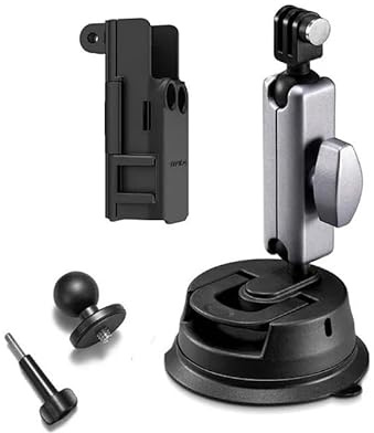 QWZOZST For Gimbal Kit Mountain Bike Holder Car Suction Cup Chest Strap Backpack Clip Frame Border for DJI for Osmo for Pocket 3 Camera(Car suction cup set)