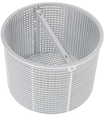 Skimmer Panier 18 cm, Panier de Rechange pour Skimmer Standard, Pré-filtre de Piscine Tamis de 18 cm de Diamètre pour une Extraction Facile | Résistant au Chlore | Stable