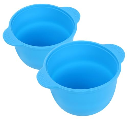POPETPOP Silicone Wax Warmer Liners for Hair Removal and Beauty Reusable Foldable Wax Pot Replacement 2pcs with 300ml Capacity Suitable for Body and Face