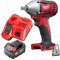 Milwaukee M18BIW12 18V 1/2 Compact Impact Wrench with 1 x 5Ah Battery & Charger