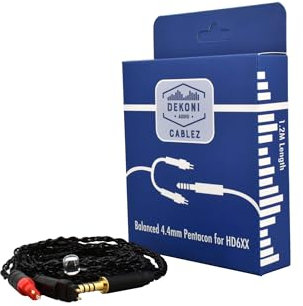 Dekoni Audio Balanced Headphone Cable Replacement for Sennheiser HD 600, 1.2 Meters