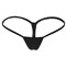 JFAN String Femme Slip Culottes Coton Respirant Suspensoir sous-Vêtement Lingerie Élastique Tanga Noir L