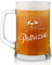 Maverton Boccale per la Birra in vetro con personalizzazione - capienza 500 ml - H12 cm x Ø8,5 cm - ottima idea regalo per le feste perfetto per ogni uomo amante della buona Birra - boccale