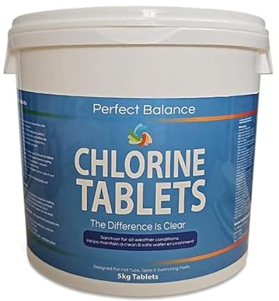 Hot Tub Suppliers Perfect Balance Multi Functional Chlorine Tablets 5KG - For Hot Tubs & Swimming Pools - Slow Release