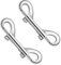 2 Stück Doppelkarabiner Karabinerhaken Karabiner V4A Schnapphaken 90mm