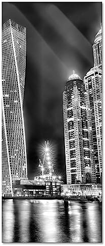 Pixxprint Glasbild Panorama, Wandbild aus Echtglas, Dubai Burj al Arab, 120x50 cm, inkl. Aufhängung und Abstandshalter