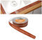 flintronic Rodapiés Autoadhesivo Flexible, 10m【19 * 19mm】 Perfil PVC, Rodapie de Acabado Rodapiés Flexible Cinta Autoadhesiva para Cocina y Baño(Marrón vetas de madera)