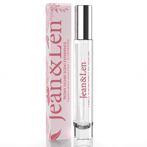 Jean & Len Scent Experience Peony & Lychee, Eau de Toilette mit Pfingstrose & Litschi Duft, praktisches mini parfum, ideal für unterwegs, hochwertiger Glas Flacon, 10 ml
