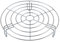 Turbokey Grill Wire Cooling Racks for Oven Use Dia 10.2 Stainless Round Cooking Racks for Barbecue Air Fryer Instant Pot Pressure Cooker Canning Dutch Oven (Height 1.8,10.2/26cm)