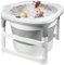 OHMG Bañera Bebe, Bañera Plegable Bebé, Bañera Bebé Con Termómetro Digital, Cojín De Baño, Bañera Bebe Plegable, Compacto Portátil Con Bandeja De Almacenamiento (77 x 75 x 67 cm)