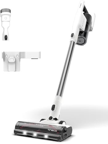 Tineco Pure One A25 Cordless Mop Vacuum Cleaner 200AW, Powerful Suction, 60 Min Autonomy, LED Brush for Hard Floors and Carpets, PureCyclone Technology, 6 Step Filtration, Lightweight Vacuum Cleaner