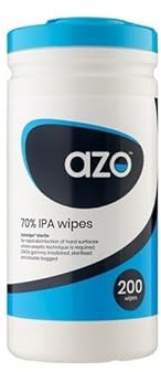 Azowipes 70% IPA Disinfectant Wipes 200mm x 220mm (Tub of 200) (81103)