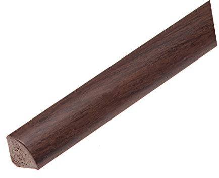 TMW Profiles 13mm uPVC Quadrant Trim - Walnut - Gap-Filling Edge for Windows & Doors – Neat Finish, 1m Long (Walnut)