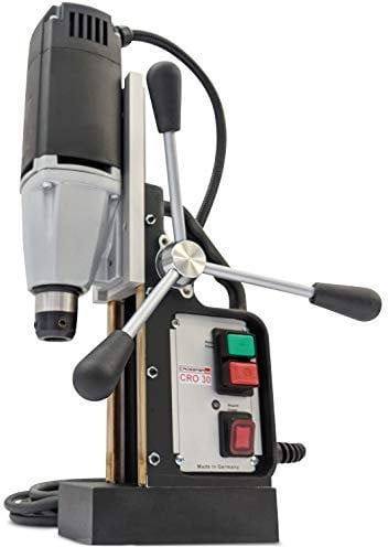 Magnetbohrmaschine CRO 30 | Made in Germany | 30 mm Bohrdurchmesser x 55 mm Schnitttiefe | 19 mm Weldon Direktaufnahme | Magnet-Kernbohrmaschine | CROSSFER®