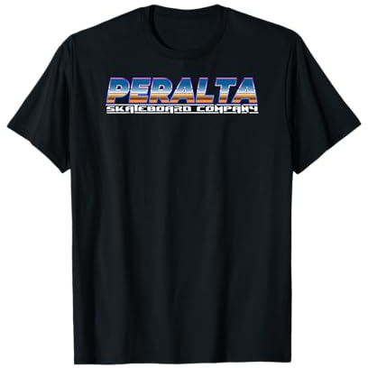 80er Jahre Vintage Peralta Skateboard Company Logo Plain T-Shirt