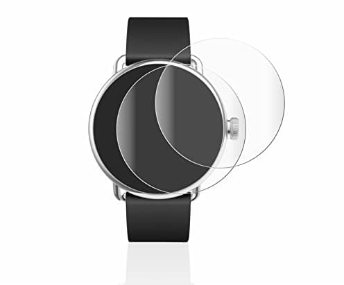 BROTECT 2 Stück Full-Cover Schutzfolie für Withings ScanWatch (42 mm) Full-Screen Displayschutz-Folie [3D Curved, Anti-Fingerprint, Kristall-Klar]