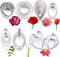 7set Stainless Steel Gum Paste Fower Cutter Fondant Flower Leaves Cutter Sugar Flower Craft Cookie Cutter DIY Making Tools for Cake Decorating