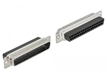 Delock D-Sub 37 Pin Crimp Stecker, Metall, 2 Stück