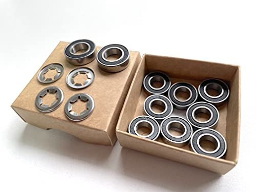 TIMBERA Kit de réparation de roulements (14 pièces) pour Husqvarna Automower, roues avant essieux et arbre de broche moteur – Modèles 320 330X 420 430X 430XH – Accessoire tondeuse robot