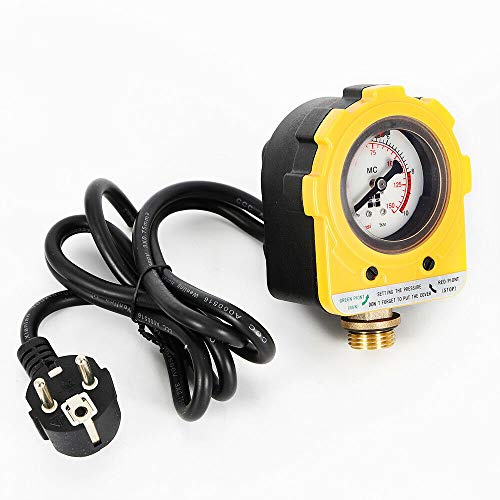 Pumpensteuerung Pumpe Druckschalter Hauswasserwerk Pumpenschalter 10 Bars Gelb 220V Elektronischer Druckregler Schalter Pumpensteuerung Für Wasserpumpe