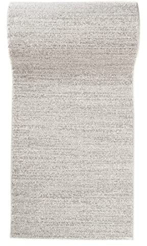 Carpeto Läufer Flur 90x350cm Anthrazit Grau Einfarbig Weich Pflegeleicht | Teppichläufer für Küche Waschküche Schlafzimmer Fußbodenheizungsgeeignet Kurzflor Minimalistisch Verkauf pro Meter