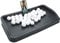 Heavy Duty Rubber Golf Ball Tray - with Cell Phone Holder Record Golf Swing - 100 Ball Capacity - High Impact Golf Tray Compatible with All Hitting Mats