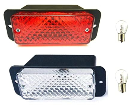 MelTruck® Nebelschlussleuchte und Rückfahrleuchte Universal 12V 24V | E20, SET+ Glühbirnen 12V