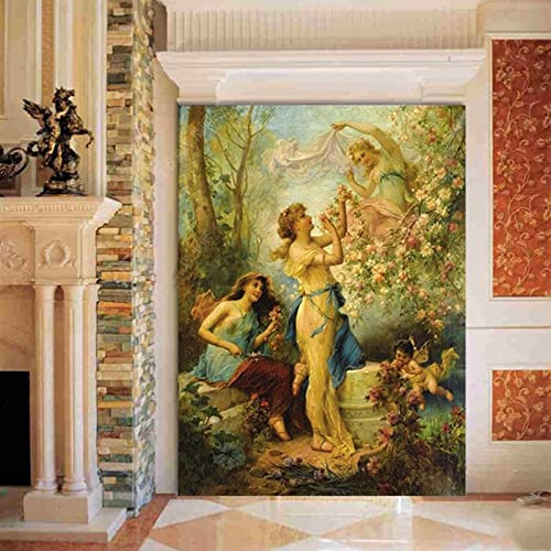 Religion Engel Wandbild Fototapete Wohnzimmer Restaurant Hoteleingang Wanddekor Kundenspezifische Tapeten-140Cmx100Cm