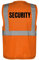 Fassbender-Druck WARNWESTEN - Sicherheitsweste ORANGE mit Taschen und Reißverschluss nach EN ISO 20471 zertifiziert - Warn Weste für SECURITY - Unisex mit hochwertigem Reflektorstreifen