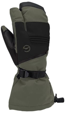 Gordini Gore-tex Storm 3-Finger-Handschuh für Herren, Armee/Schwarz, Medium