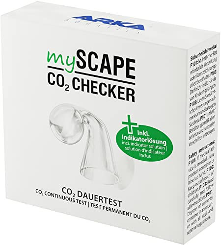 ARKA Testeur CO2 Aquarium mySCAPE-CO2 Checker avec 15 ML indicateur – Test Permanent avec Code Couleur – contrôle précis CO2 Plantes – Indispensable pour aquascaping Eau Douce