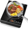 Electric Single Induction Cooktop Burner 1200W Fast Warm-Up Hot Plates for Cooking Portable Electric Burners Hot Pot for Home Kitchen