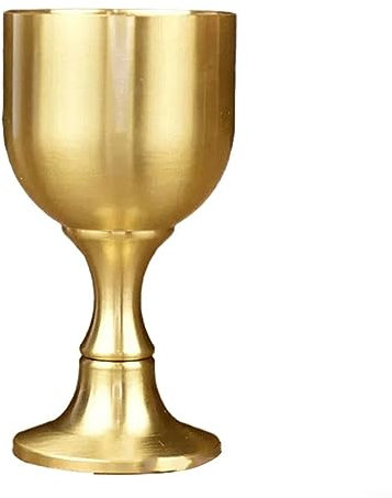 for HPLIVE Weinglas aus Messing, Vintage-Stil, Kelch, Kommunion, Trinkbecher, Likörbecher, Becher für Party, Bar, 100 ml, für Kaffee