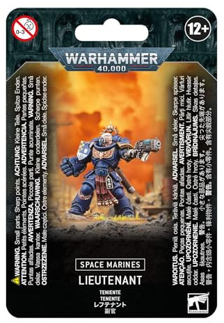 Games Workshop - Warhammer 40.000 - Space Marines: Lieutenant (Edition 2023), Blau