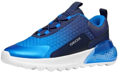 Geox Jungen J Activart Illuminus Sneaker, Navy Sky, 26 EU