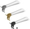BOXOB 3stk Hunde Zahnpasta Kappen, Hunde-Zahnpasta-Spender, Schwarz, Grau, Braun