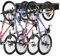 Mimoke Soporte de pared vertical ajustable para bicicleta eléctrica, MTB y bicicleta de carretera, soporte de pared para bicicletas y ganchos para casco (para 4 bicicletas)